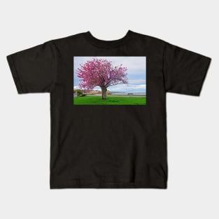 Lynn Shore Drive Spring Cherry Blossoms Lynn MA Kids T-Shirt